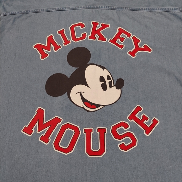 H&M | Tops | Hm Mickey Mouse Denim Shirt | Poshmark